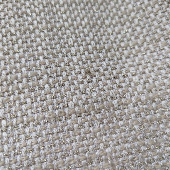 Ann Taylor Cream and Gold Tweed Pencil Skirt, NWT Size 8 - Picture 7 of 9